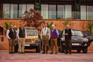Driven Partridge Shooting In Morocco - Waiting to get in to cars